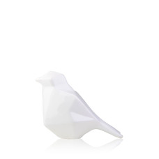 Статуэтка полигональная Птица белая керамика 14*8*10.5 см Гранд Презент 2507-10,5 белый