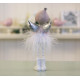 Декоративная статуэтка новогодняя игрушка Ангел h14см Гранд Презент 1016570-2 сердечный