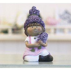 Декоративные статуэтка девочка Лаванда h10см Гранд Презент 1003608-3 роз платье
