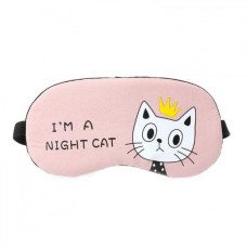 Маска для сна Night cat pink
