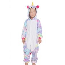Детская пижама кигуруми Eдинорог (с звездами) 100 см