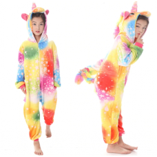 Детская пижама кигуруми Единорог Звездное настроение 140 см