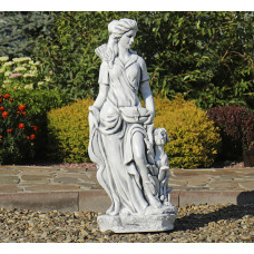Садовая статуя Богиня охоты  27x20x83 см Гранд Презент ССП12041 Серый
