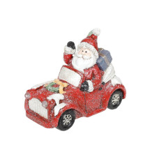 Декоративная статуэтка Санта на машине с LED-подсветкой 18 см BonaDi 711-393