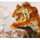Штоф Тигр в прыжке подарочный набор для алкоголя Гранд Презент ШП415 цв