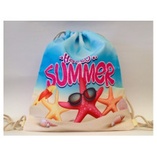 Летняя сумка-рюкзак для пляжа и прогулок Привет, лето
