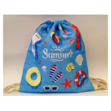 Летняя сумка-рюкзак для пляжа и прогулок Лазурное море