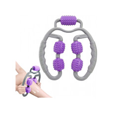 Кольцевой роликовый массажер для рук, ног и шеи Фиолетовый