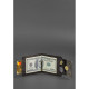 Чоловіче шкіряне портмоне темно-коричневе 10.0 затиск для грошей Crazy Horse