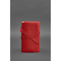 Жіночий шкіряний блокнот (Софт-бук) 1.0 Червоний
