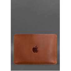 Горизонтальний шкіряний чохол для MacBook Air / Pro 13 '' Світло-коричневий
