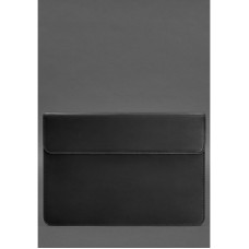 Шкіряний чохол-конверт на магнітах для MacBook Pro 15-16 '' Чорний