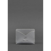 Жіноча шкіряна візитниця 5.0 сіра