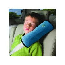 Подушка-накладка на ремень безопасности под голову Голубая