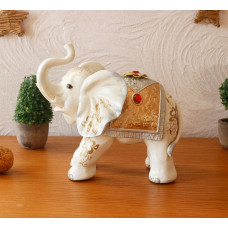 Статуэтка слоника с украшениями, хобот к верху 20 см Гранд Презент H2624-1N