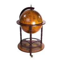 Глобус бар напольный Древняя карта коричневый сфера 42 см Гранд Презент 42001R
