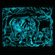Барельеф Семья слонов светящийся в темноте Гранд Презент КР 906 камень светит