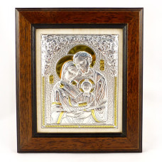Образ Святое семейство в деревянной рамке Гранд Презент 2040