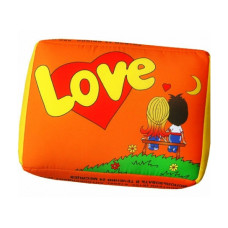 Подушка Love is оранжевая
